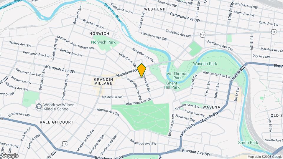 1610 Hampton Ave SW Map and Location Details