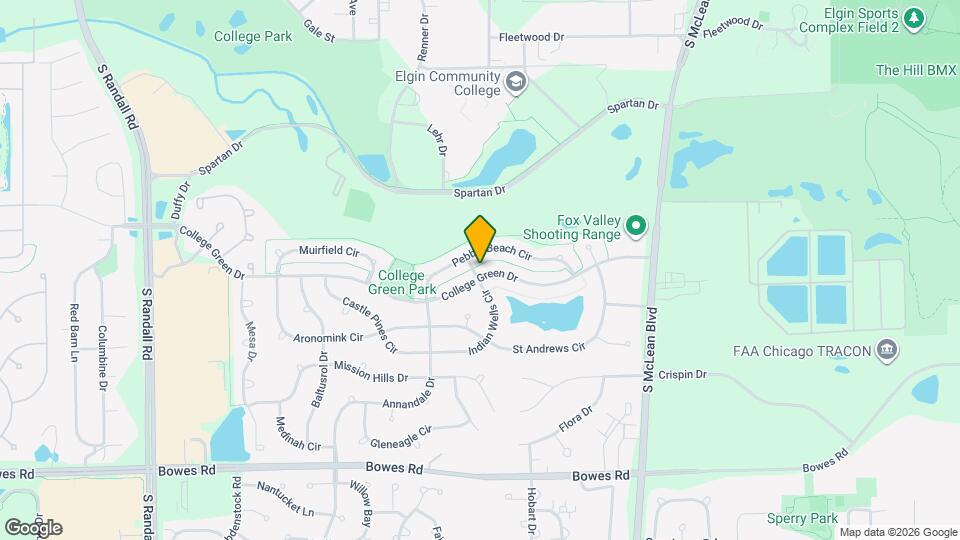 1712 College Green Dr Mapa y Detalles de la Ubicación