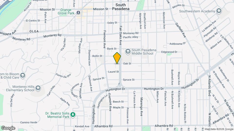 1515 Oak St, Unit 11 Map and Location Details