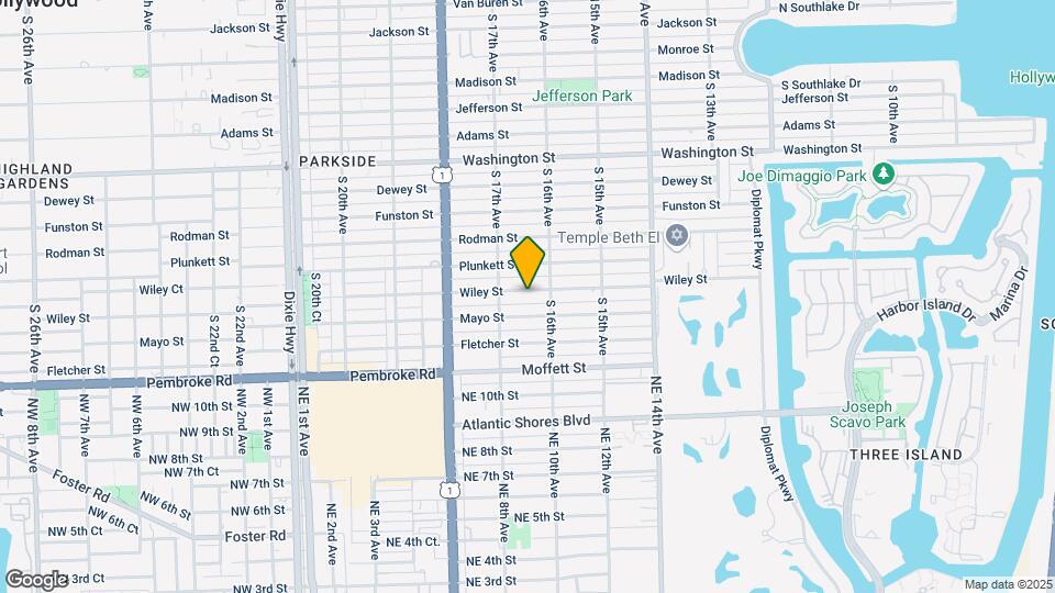 1622 Wiley St Map and Location Details