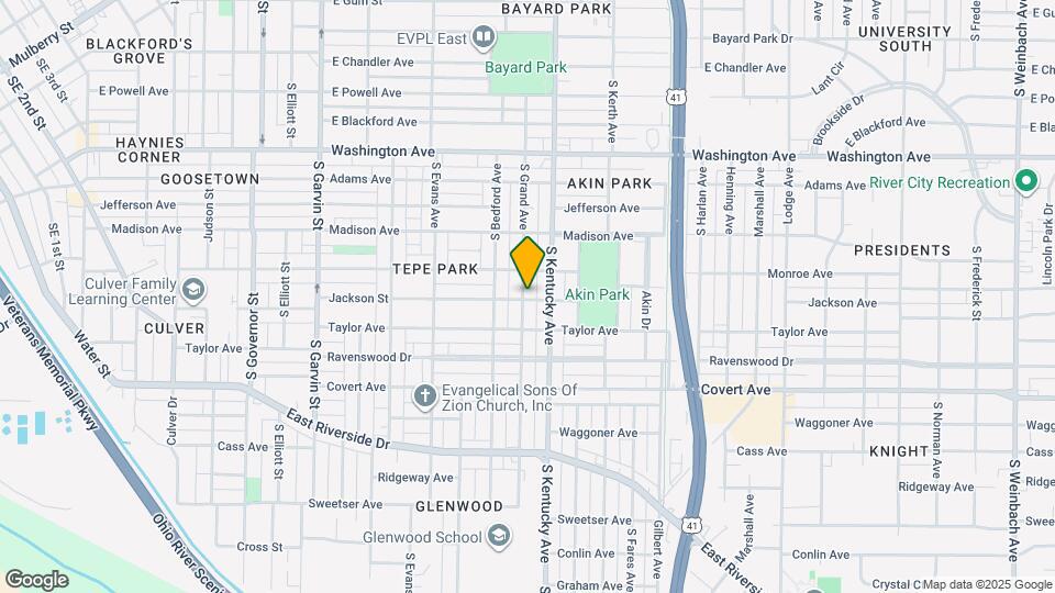 1320 S Grand Ave Map and Location Details