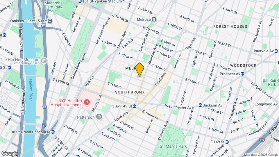 387 E 153rd St Map and Location Details