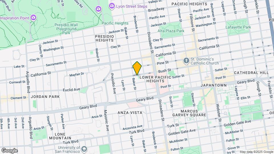 2773 Bush St Map and Location Details