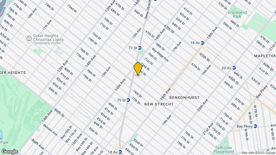 1640 74th St Map and Location Details