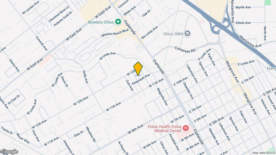 2166 Shoshone Ave Map and Location Details