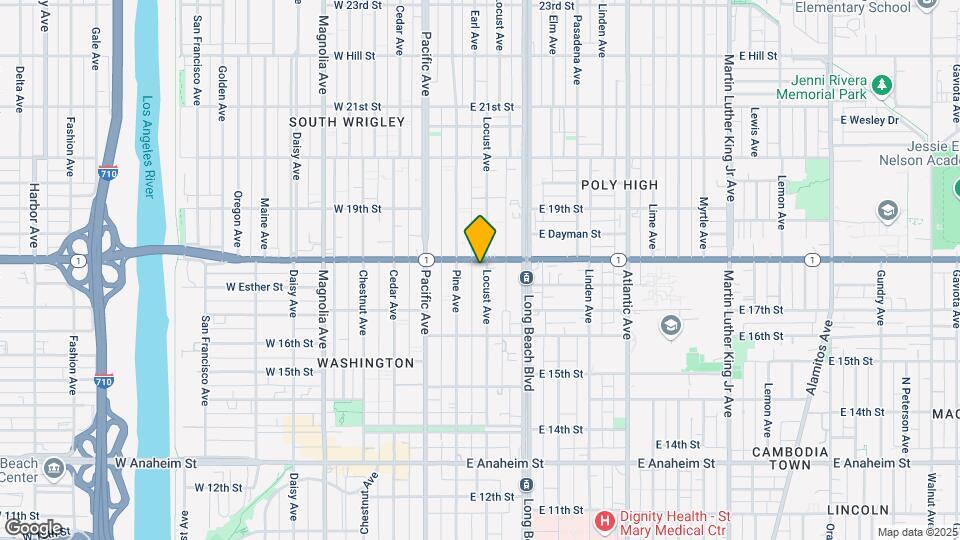 1775 Locust Ave Map and Location Details