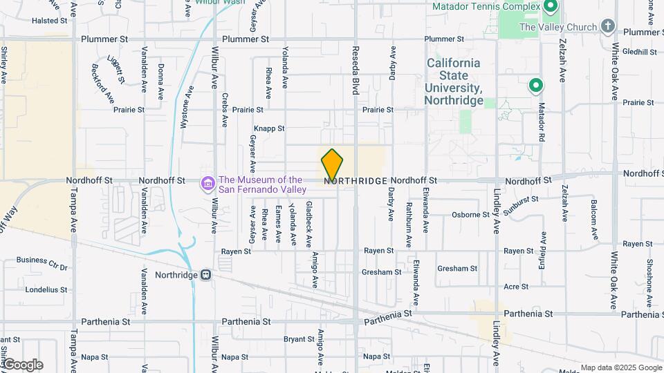 18538 Nordhoff St Map and Location Details