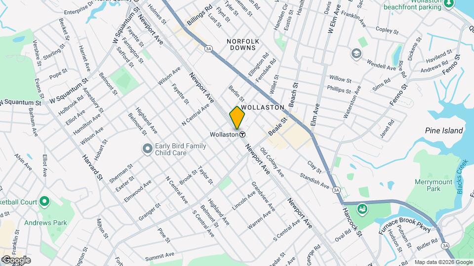 291 Newport Ave Map and Location Details