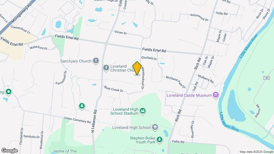 10190 Meadowknoll Dr Map and Location Details