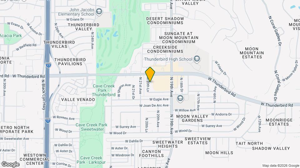 13633 N 20th Ln Mapa y Detalles de la Ubicación