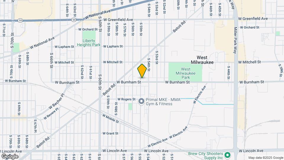 1836 S 55th St Map and Location Details
