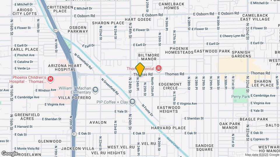 2837 N 24th Pl Map and Location Details