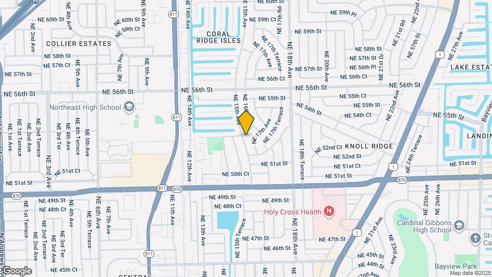 5250 NE 15th Ave Map and Location Details