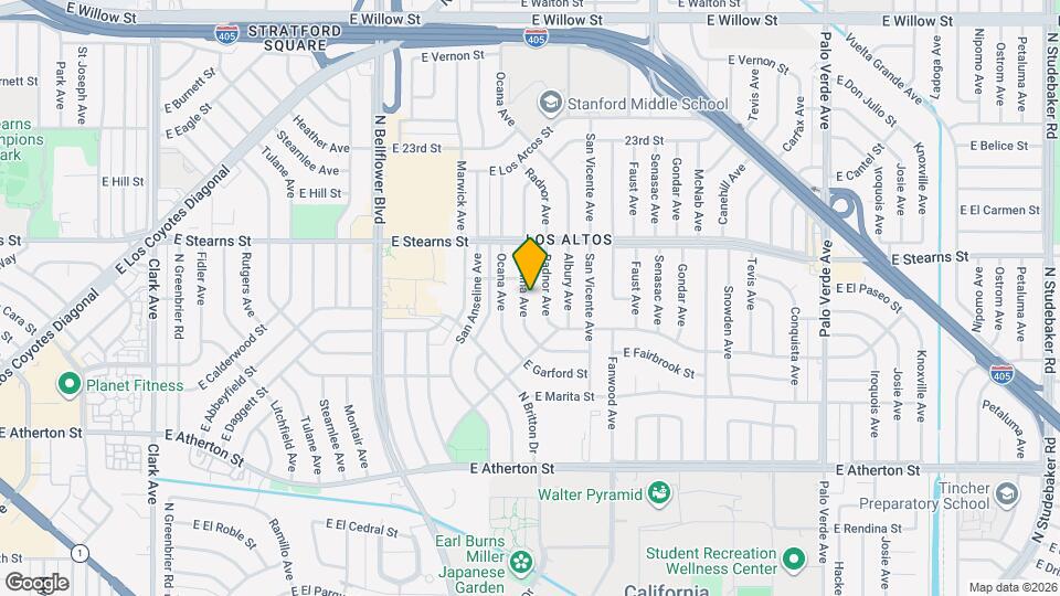 2108 Lomina Ave Map and Location Details