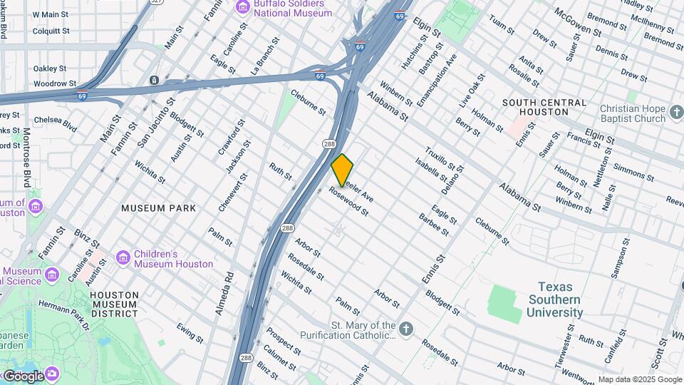 2303 Rosewood St Map and Location Details