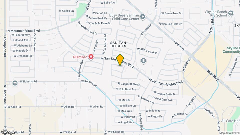 2899 W White Canyon Rd Map and Location Details