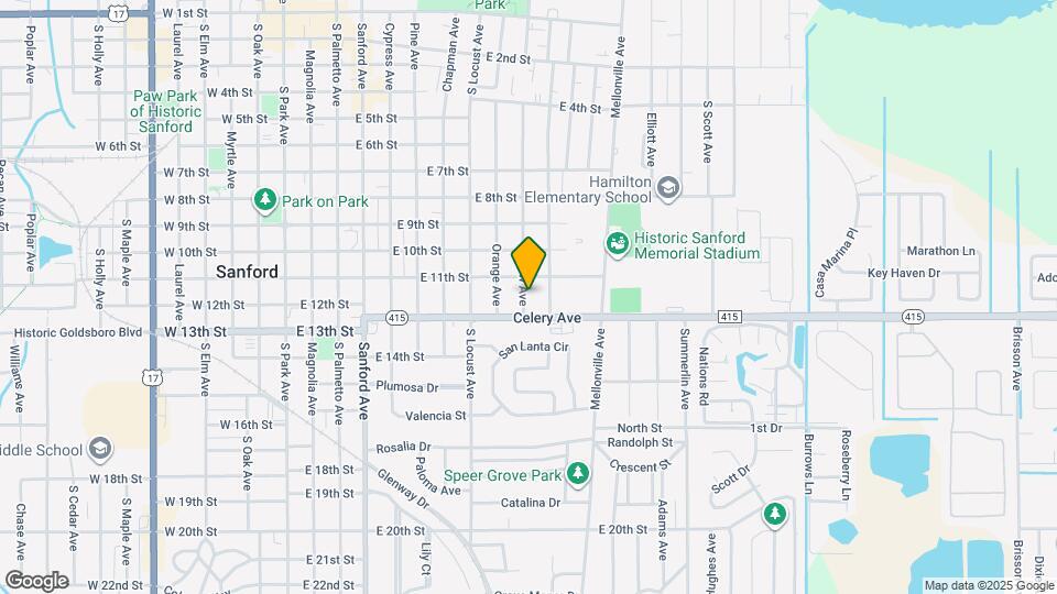 1109 Willow Ave Map and Location Details