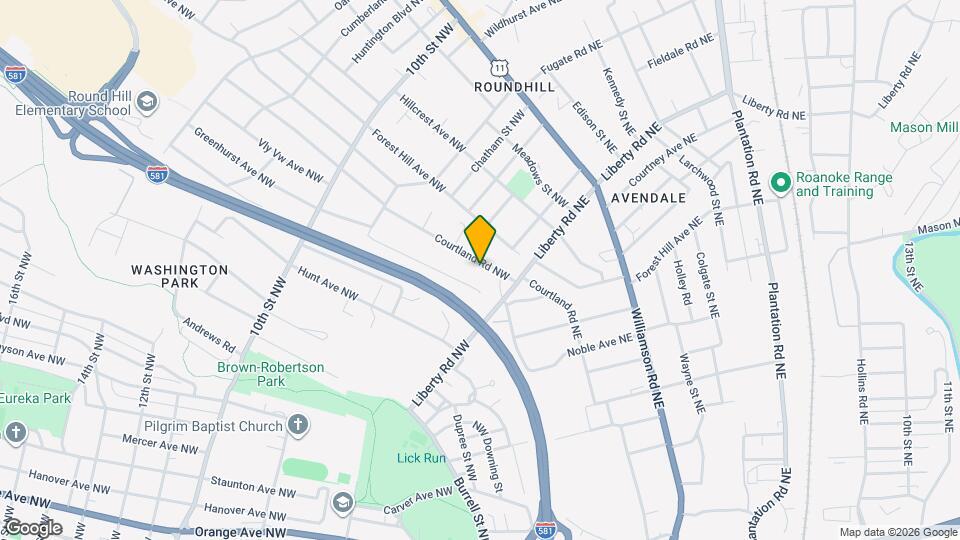 2712 Courtland Rd NW Map and Location Details