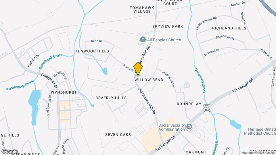 501 Bent Oak Ct Map and Location Details