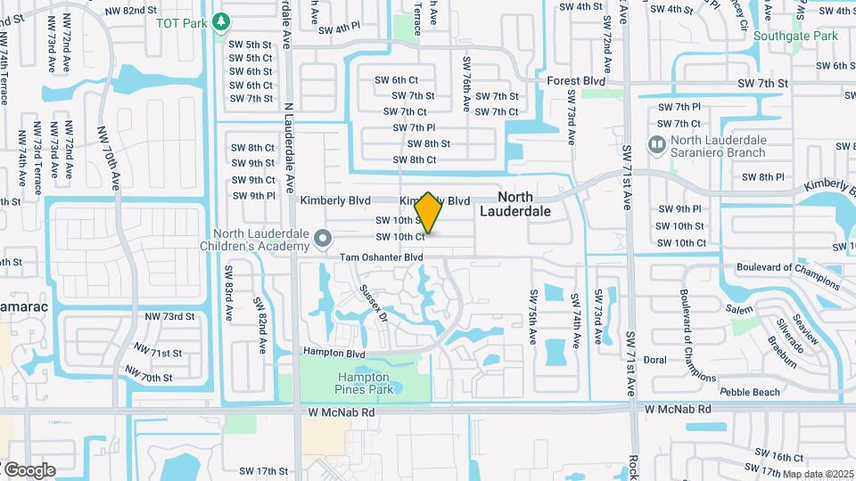 7710 SW 10th Ct-Unit -D Map and Location Details