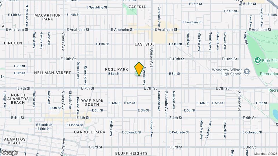 768 Orizaba Ave Mapa y Detalles de la Ubicación