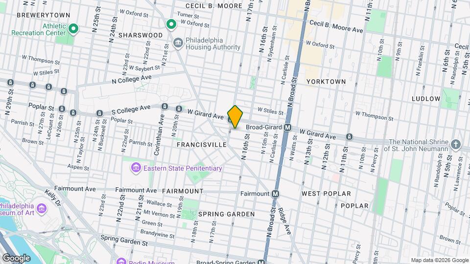 1634 Cambridge St Map and Location Details
