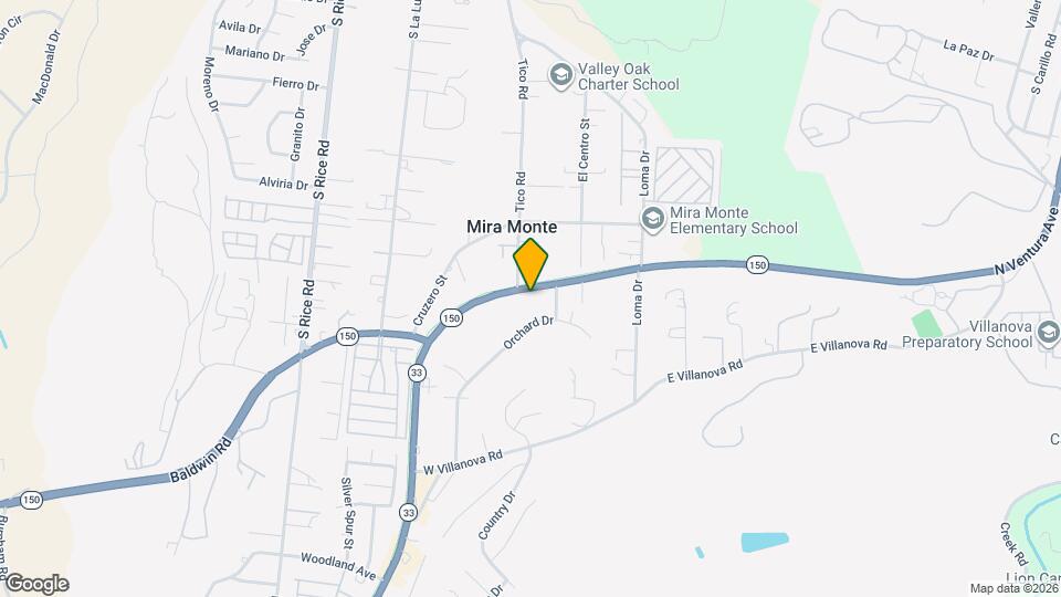 11710 N Ventura Ave Map and Location Details