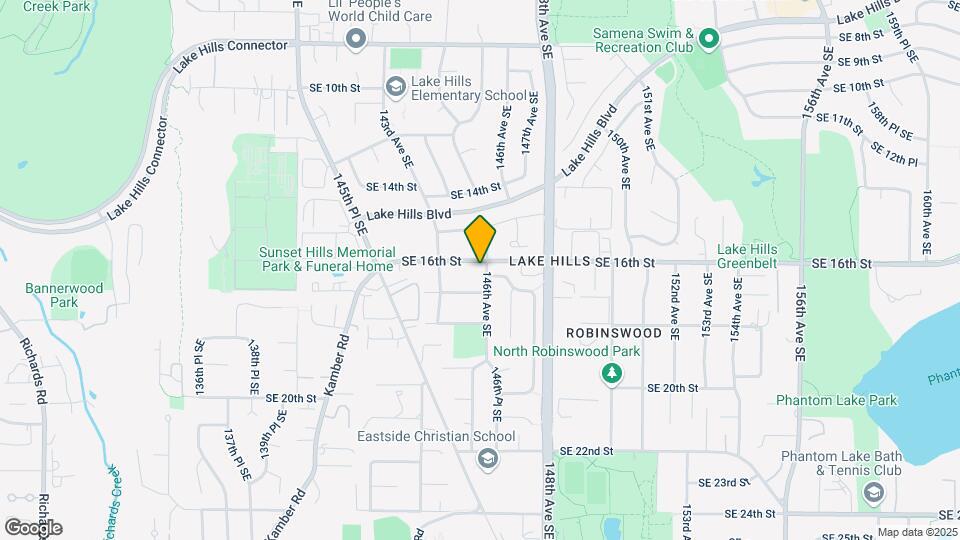 14447 SE 16th St Map and Location Details