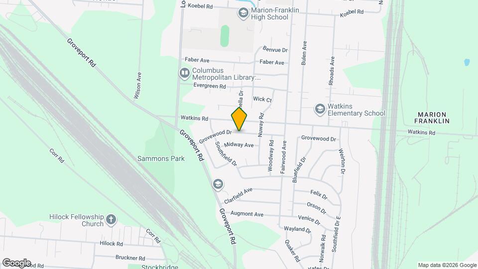1269 Grovewood Dr Map and Location Details