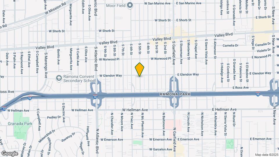 1823 S 5th St, Unit B Map and Location Details