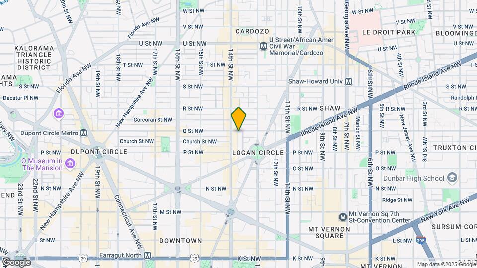 1340 Q St NW Map and Location Details