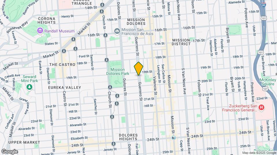 744 Guerrero St Mapa y Detalles de la Ubicación
