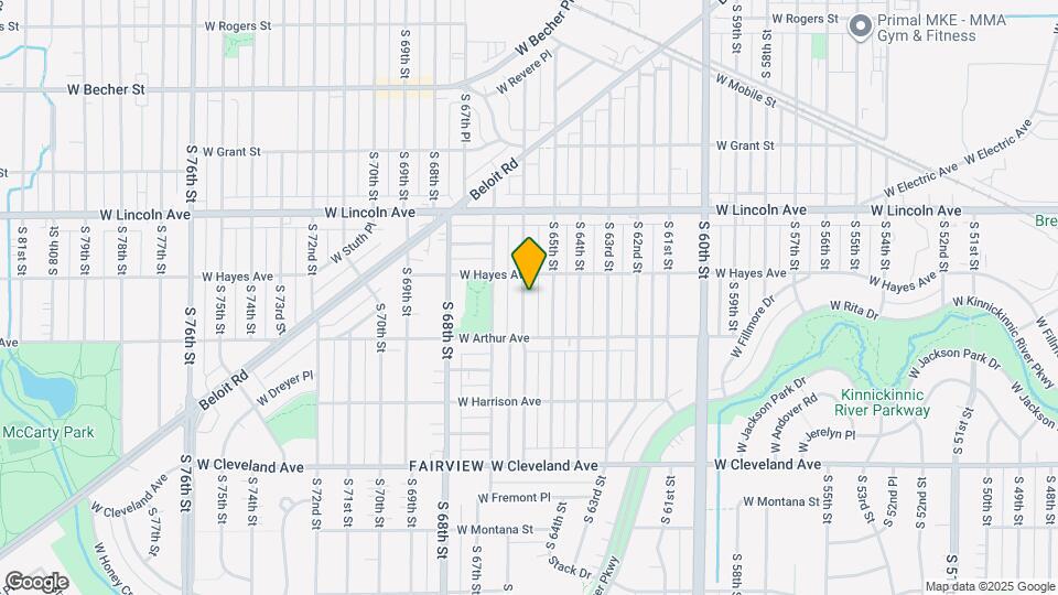 2424 S 66th St Map and Location Details