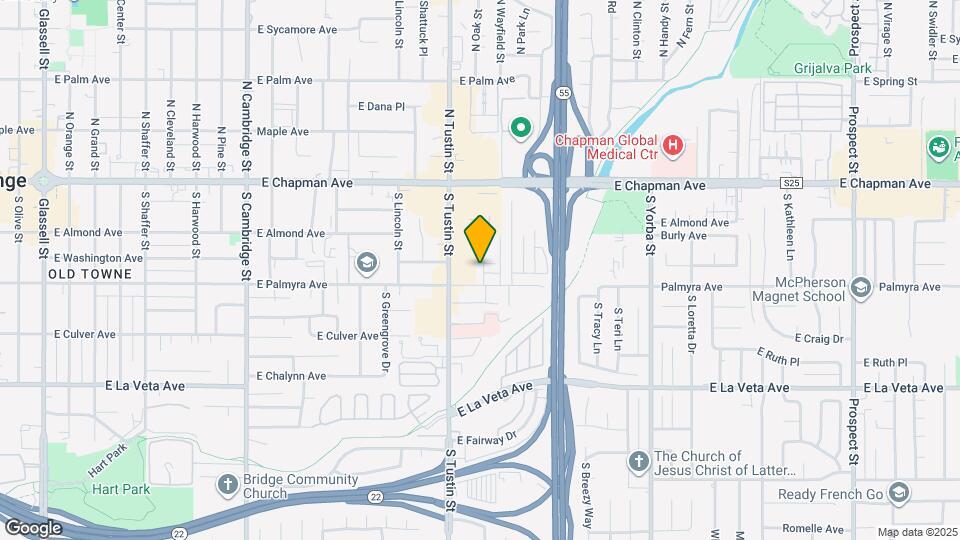 276 S Oak St Map and Location Details