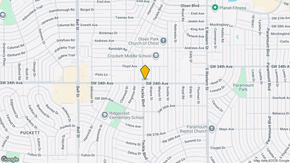 3319 Teckla Blvd Map and Location Details