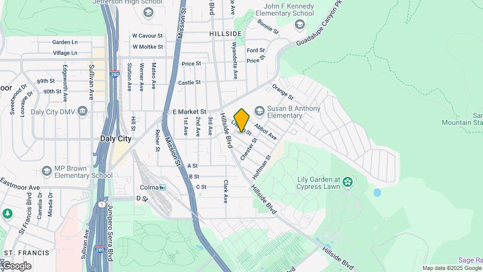 571 Sylvan St Map and Location Details