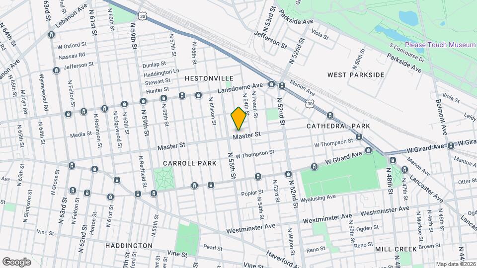 5429 Master St Map and Location Details