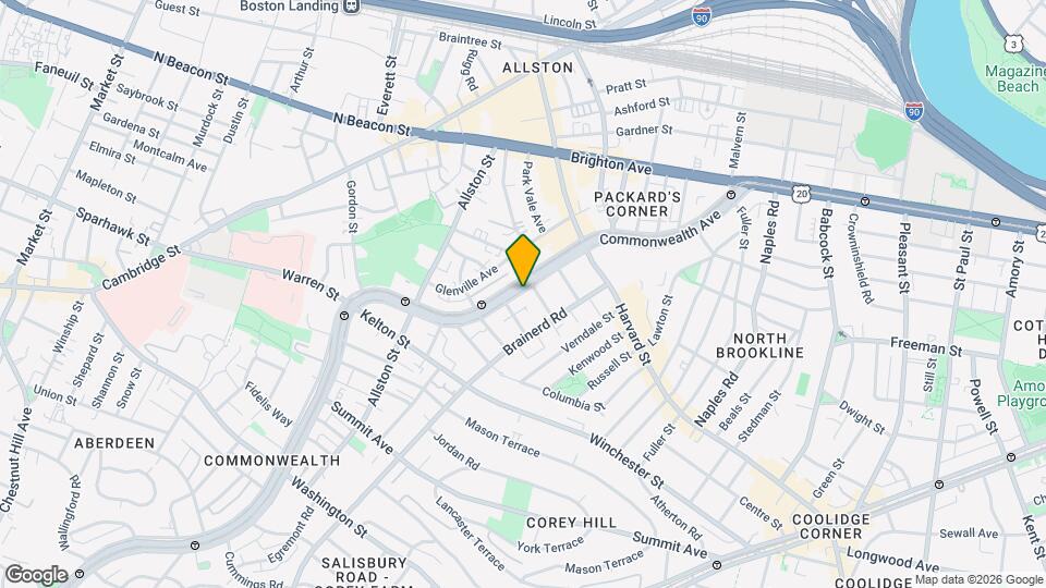 1290 Commonwealth Ave Mapa y Detalles de la Ubicación