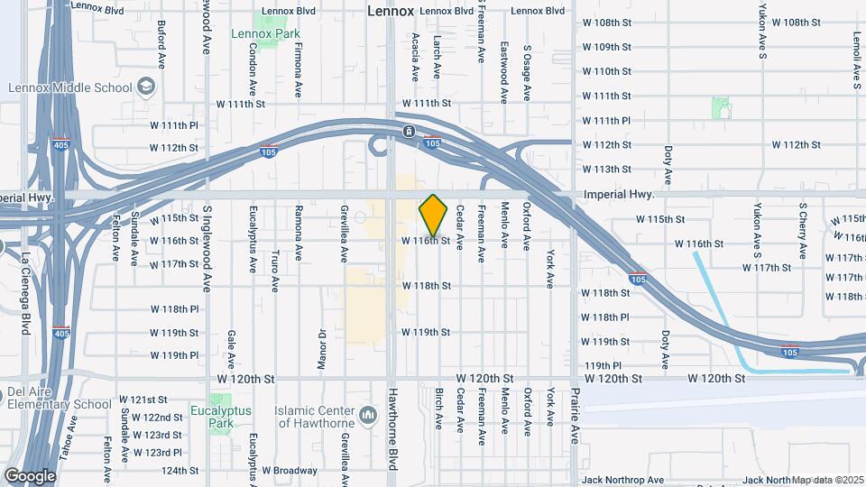 11601 Birch Ave Mapa y Detalles de la Ubicación