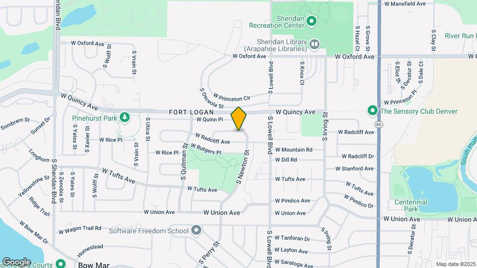3824 W Quigley Dr Map and Location Details
