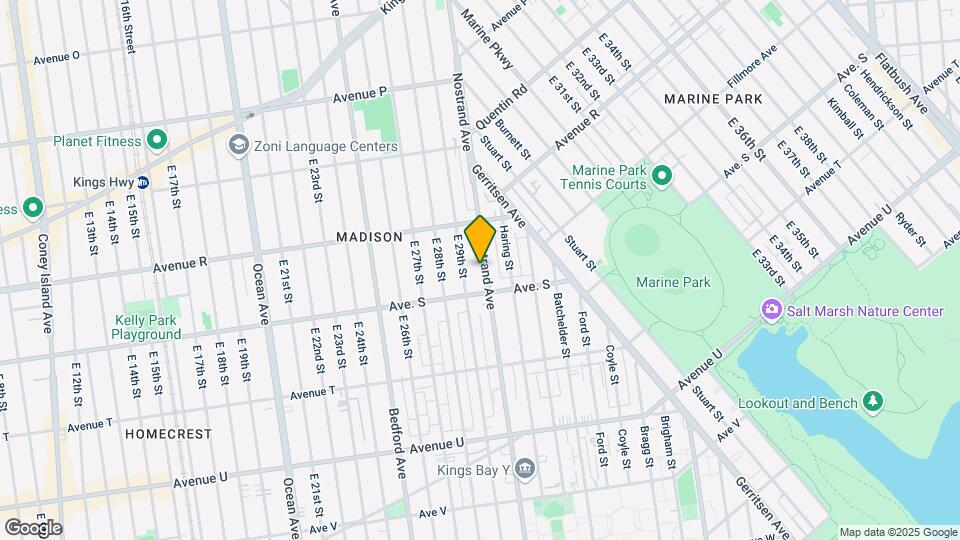 3202 Nostrand Ave Map and Location Details
