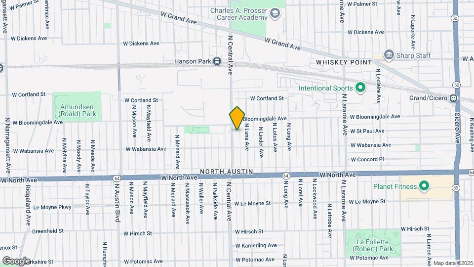 1731 N Central Ave, Unit 1 Map and Location Details