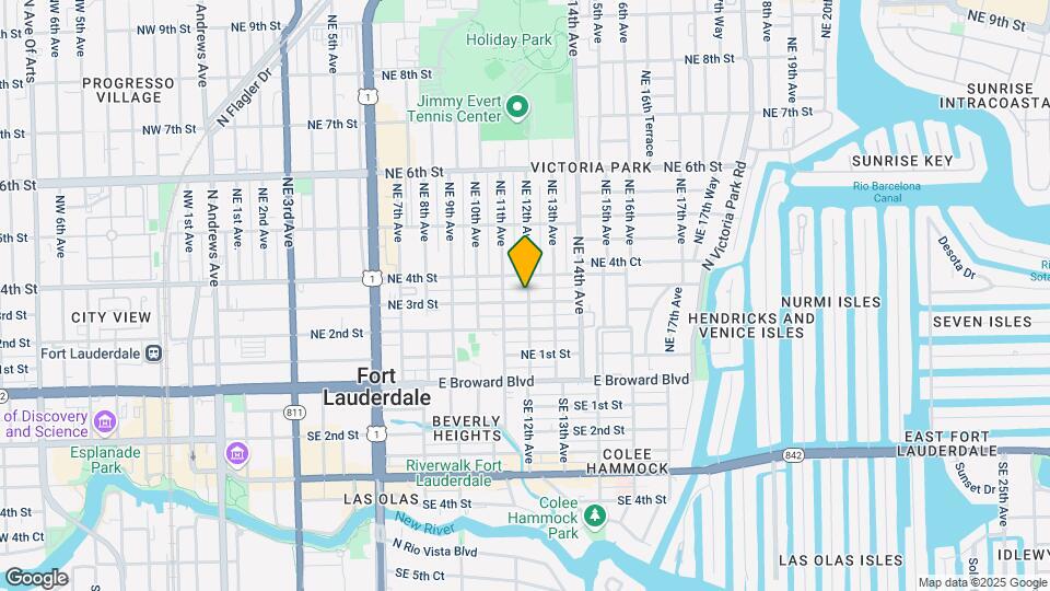 1119 NE 3rd St Mapa y Detalles de la Ubicación