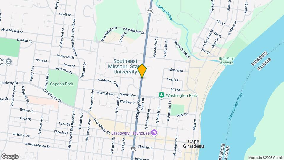 618 N Sprigg St Map and Location Details