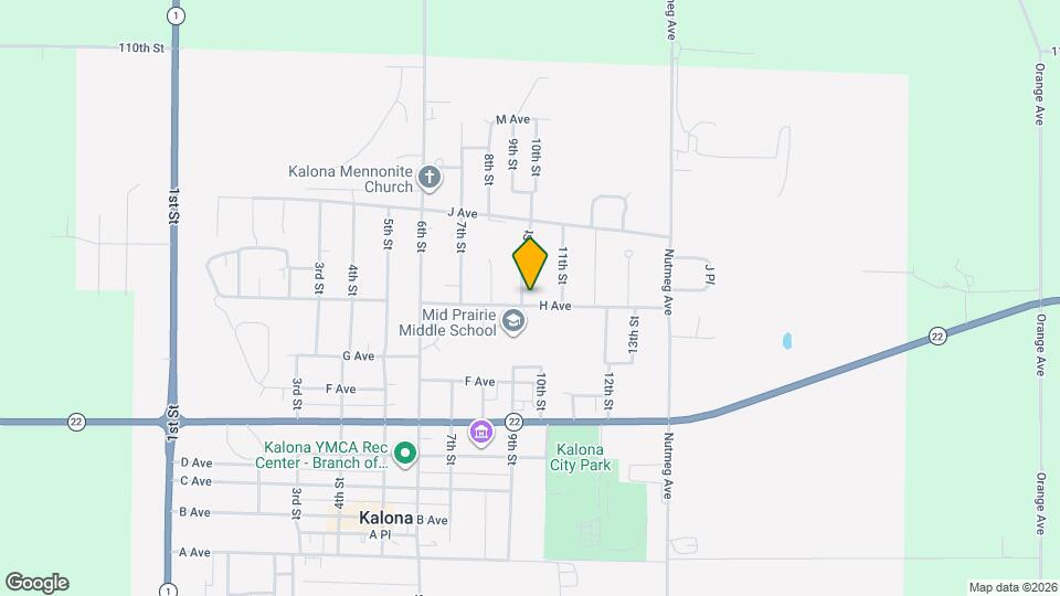 Kalona Valley Apartments North Map and Location Details