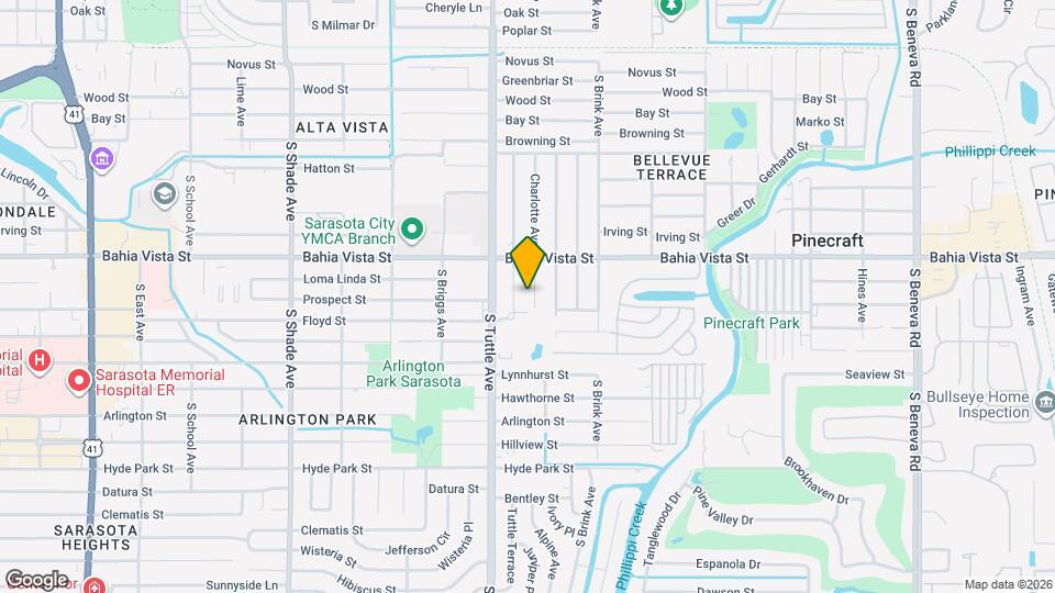 1316 Charlotte Ave Map and Location Details