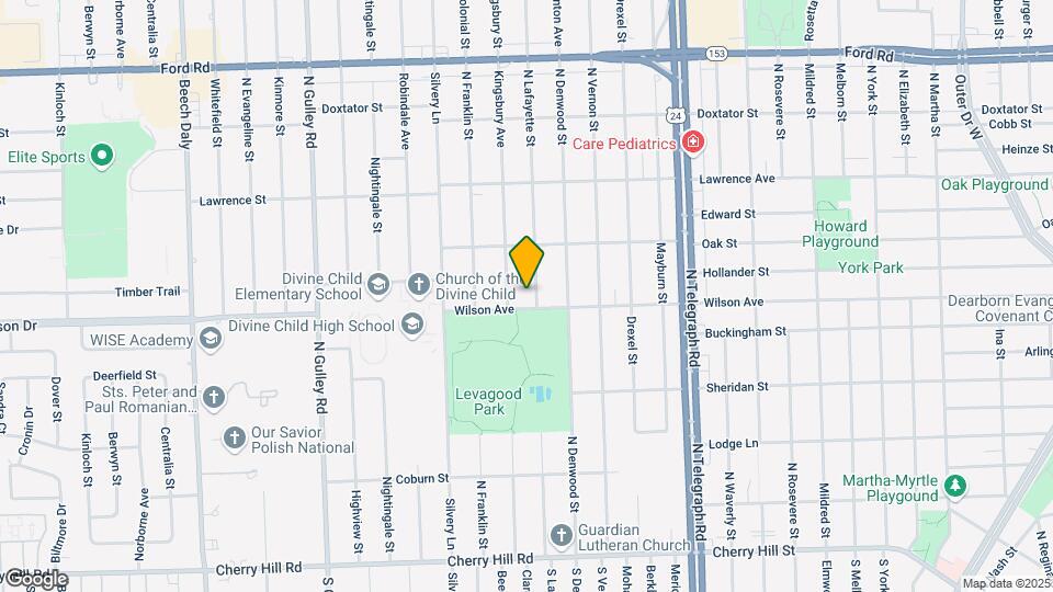 1121 N Lafayette St Map and Location Details