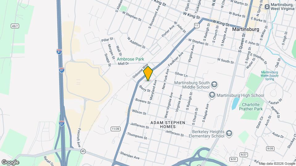 729 Faulkner Ave Map and Location Details