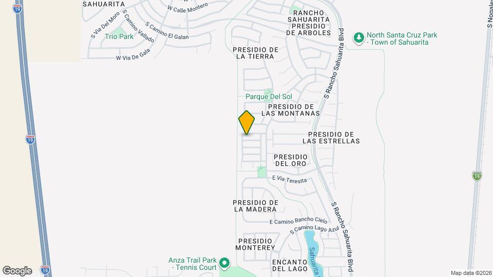 122 W Camino Rancho Palomas Map and Location Details