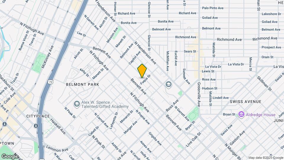 2107 N Garrett Ave Map and Location Details